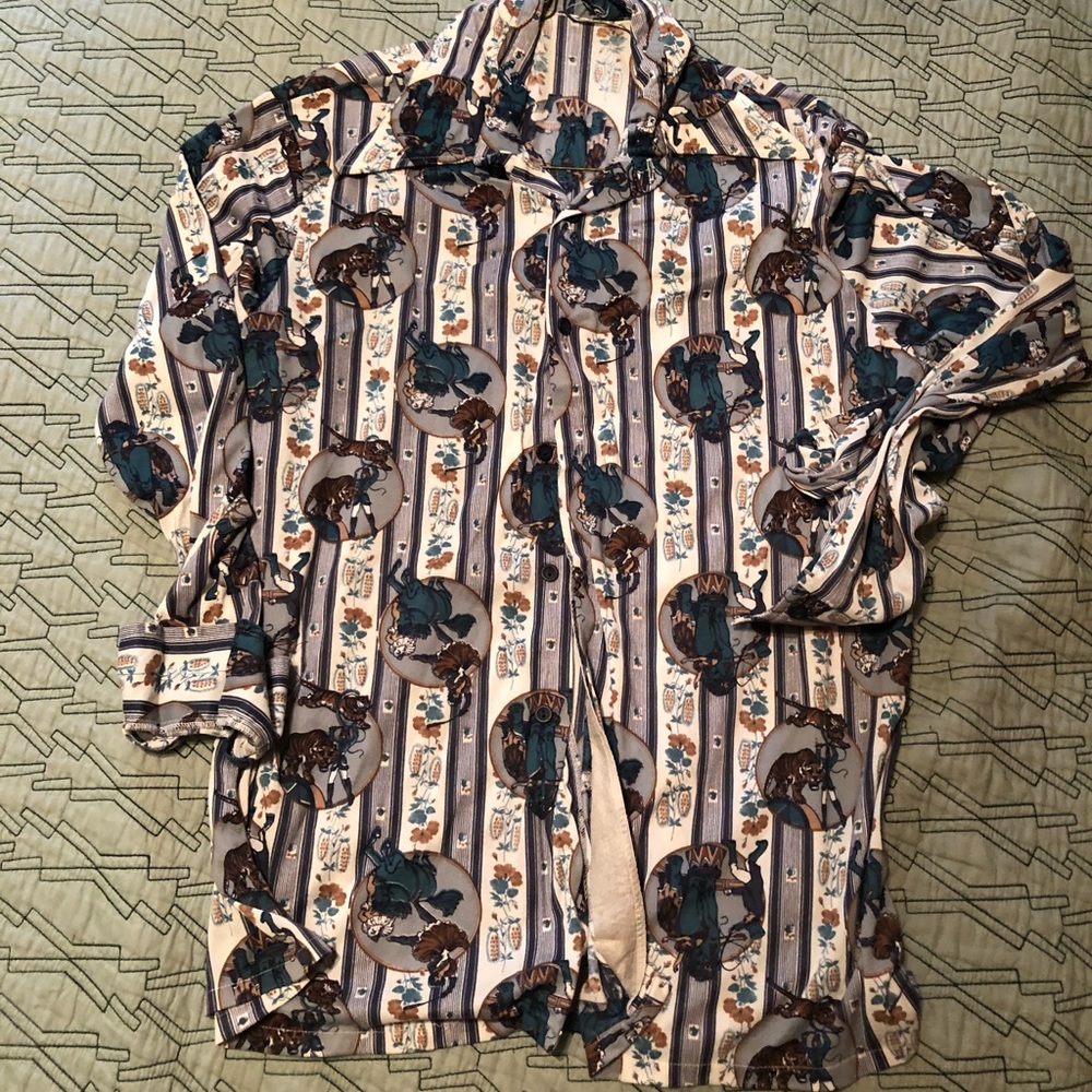 Amazing vintage lion tamer blouse